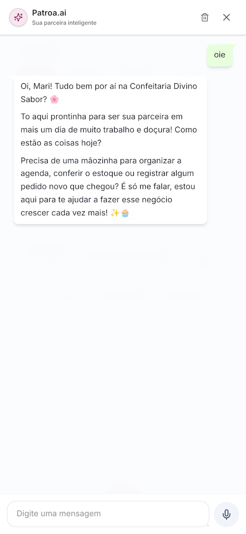 Resolva tudo com uma mensagem de texto ou audio - Slide 1